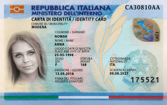 Buy Italian Identity cards