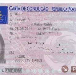 Portuguese Driver’s License