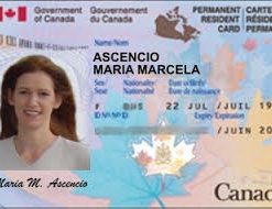 Fake Canadian Resident card